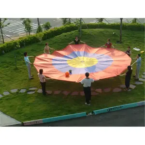 212 MAIN Outdoor Concentric Zones Parachute Dog Toy - 12 ft, Ball Targeting Design, Lay-Flat Feature