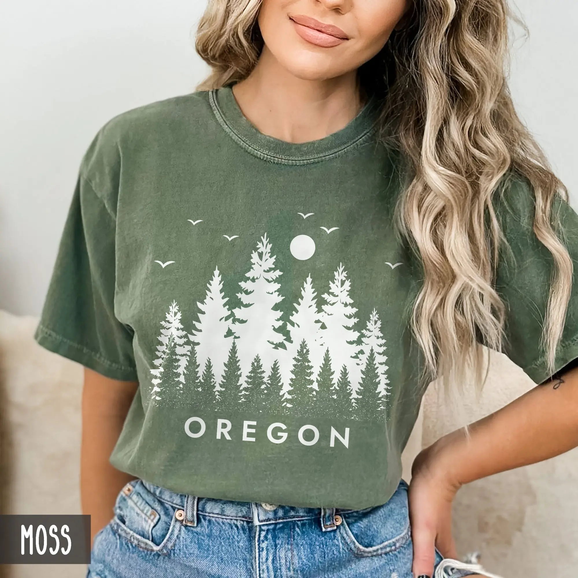 Comfort Colors Oregon Shirt, State of Oregon Shirt, Oregon gift for him or gift her, Oregon TShirt, Pine Nature Outdoors Oregon Trip