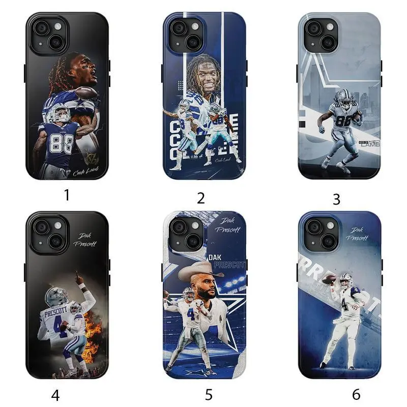 Ceede Lamb - Dak Prescot Tough Phone Case1-3 Football Phone Case | Sports Fan Gift | Cover for iPhone 11 12 13 14 15 16 17 x Samsung 21 22 23 24 25