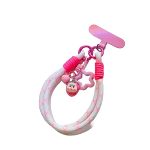 Wind Candy Wrist Short Mobile Phone Lanyard, Bag Keychain, Bluetooth Headset, Camera Pendant, Universal Hand Rope