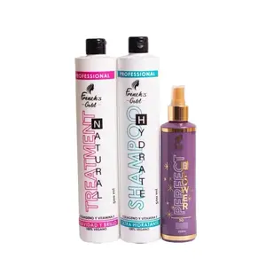 French's Gold Shampoo Natural Treatment & Heat Hair Protector 500ML Professional Hydrate & Perfect Power