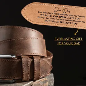 Custom Leather Belt for Him – Personalized Gift He’ll Never Forget
