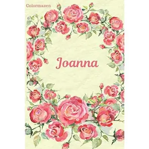 USED-Joanna: Red Rose Personalised Notebook (Small) by Colormazen (Paperback)