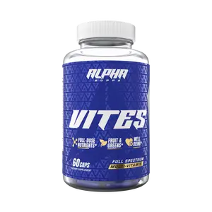 Alpha Supps Vites Full Spectrum Dietary Supplement 60 Caps for Vitamins, Including Vitamins A, D, E, and K, with Whole Grain and Fruit Benefits