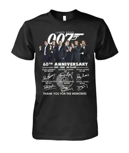 James Bond 007 60th Anniversary Movie T-Shirt