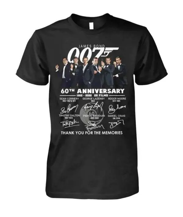 James Bond 007 60th Anniversary Movie T-Shirt