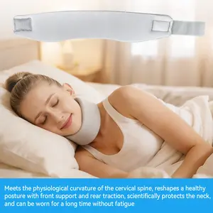 Neck Brace for Sleeping,  Adjustable Hook and Loop Closure，Large Soft Foam Cervical Collar for Neck Pain and Support Relieves Spine Pressure, Universal Wraps Keep Vertebrae Stable for Relief of Cervical Spine Pressure