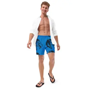Blue Dragon Swim Trunks | Fantasy Dragon Boardshorts for Men