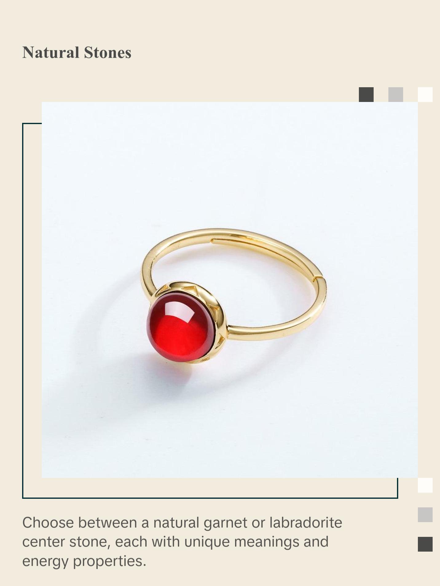 Crystal Round Cut Adjustable Ring