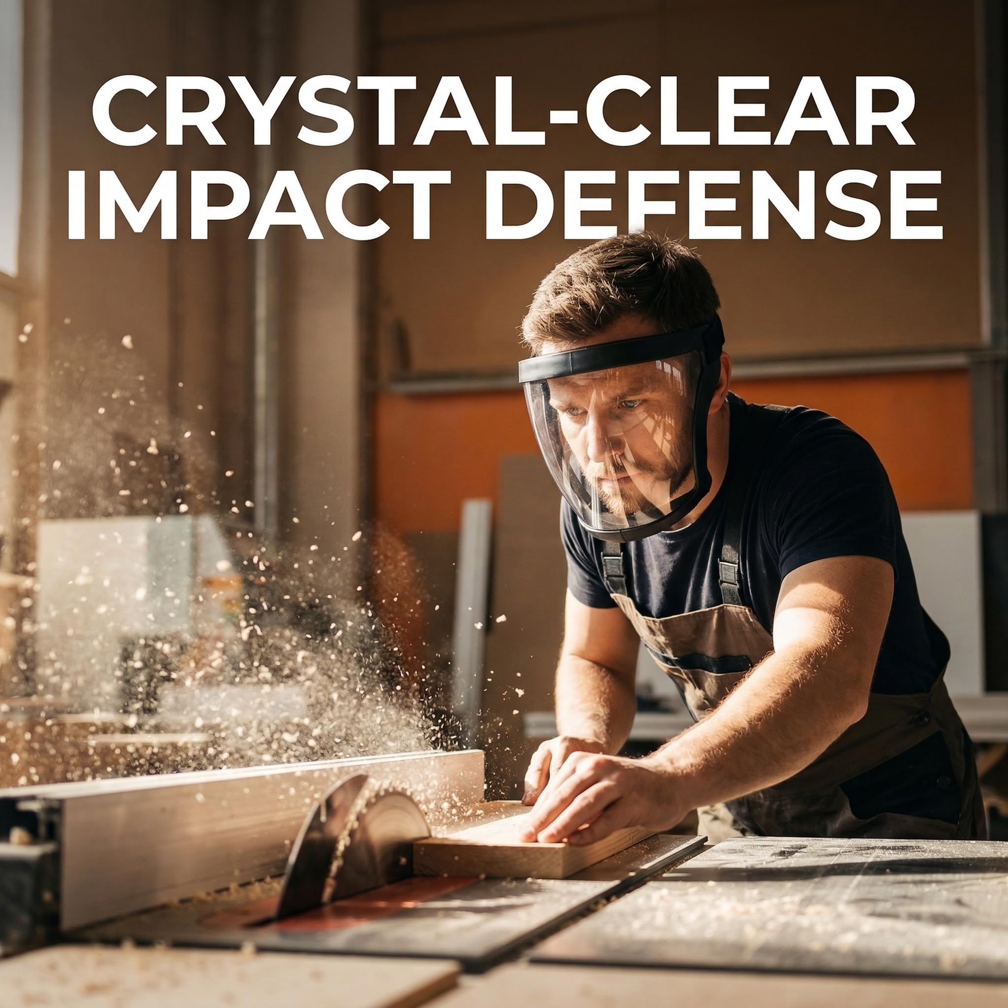 Work Anti-Fog Face Cover - Construction Work Face Shield, Workplace Face Protective Gear | Food Manufacturing Face Protection, Workplace Safety Face Shield for Home Kitchen, Construction Work