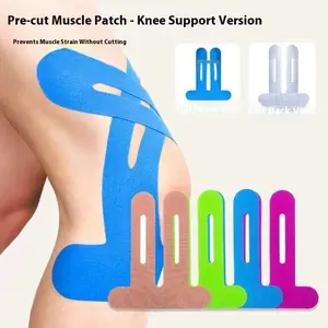 10Pcs Pre-Cut Kinesiology Tape For Knees Waterproof Elastic Breathable Athletic Tape Sports Bandage