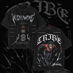 Retro Nightwing Inspired Graphic T-Shirt – Bludhaven Protector Streetwear Tee, Dark Urban Superhero Cotton Shirt, Unisex Fit