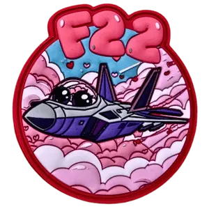 Pink F-22 PVC Patch