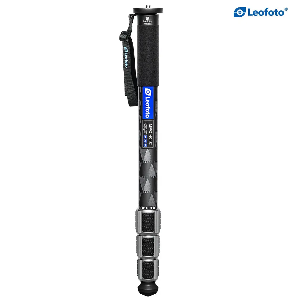 Leofoto MPQ-40 Series Premium Carbon Fiber Monopod with Case | Water-Resistant Legs