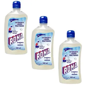 ROMA Liquid Laundry Detergent 500ml 3 Pack Eco-Friendly & Efficient Multi-Purpose Cleaning Solution