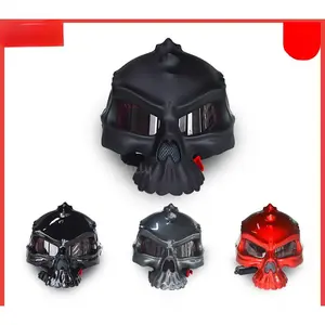 Helmet Skull Helmet Reversible Personality Art Helmet Half Helmet Retro Mint Hero Wakeboard Helmet