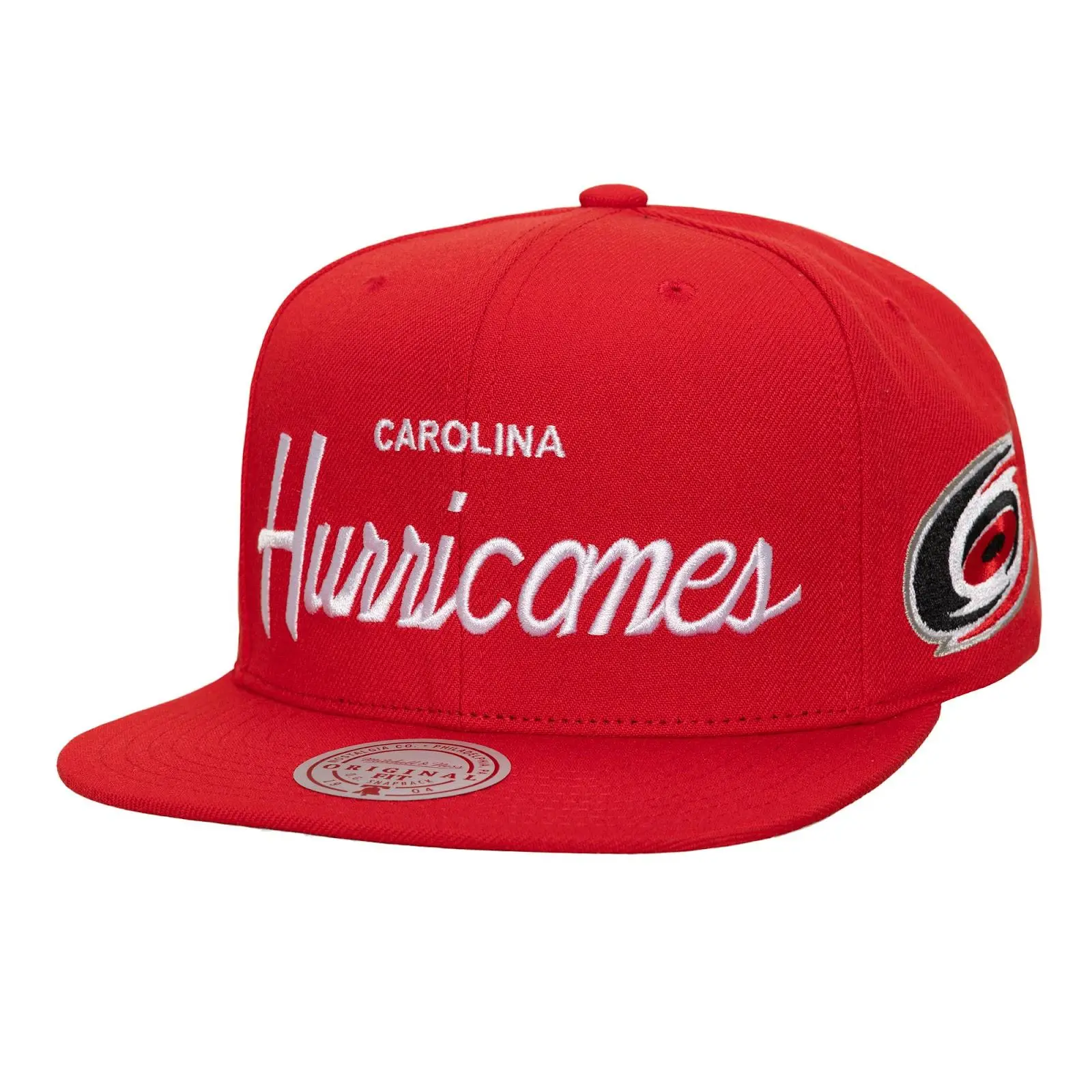 Carolina Hurricanes Red Head Coach Snapback Hat NHL Throwback Cap Adjustable Fan Gear Mitchell & Ness