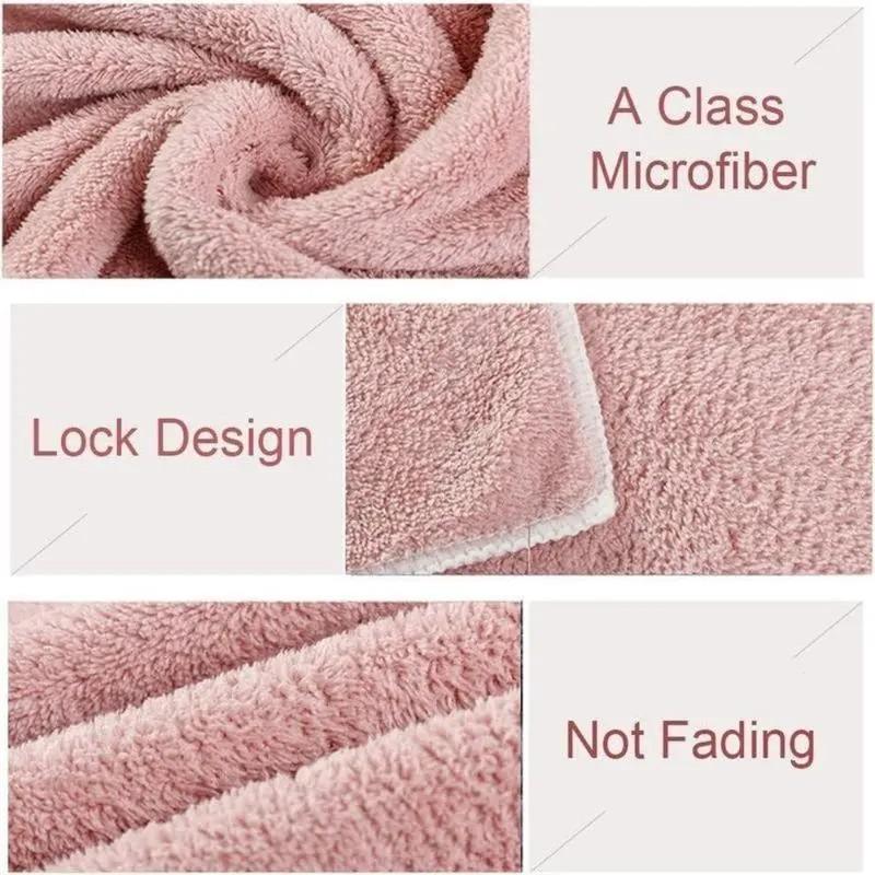 3PC Microfiber Hair Towel Caps Extreme Soft Ultra Absorbent Fast Drying Turban Wrap for Women Light Shiny Finish Quick Dry Morning Routine