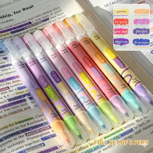 Color Layering Double Sided Markers, 8pcs 16 Colors Dual Tip Magic Markers, Broad and Fine Tips, Color Changing Washable Markers, Dry-Quickly Non-Toxic Pens for Bullet Journal, Coloring Books
