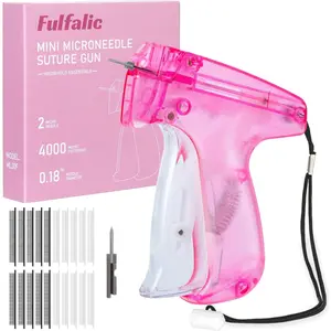 Stitchy Quick Clothing Fixer, with 2 Needles, 2000 Black & 2000 White 4.4mm,Speedy Clothing Fixer