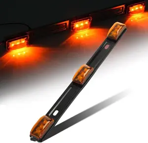 Partsam Amber 12V LED Tow Truck Light Bars LED Marker Lights
