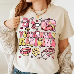 Veterinary Technician shirt, Vet Tech Sweatshirt, Student Nurses Hoodie, Funny Doctor Crewneck Collar Cotton