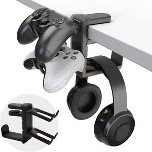 Game Controller Headset Organizer, Universal Stand No Installation Required, Keep Desk Clutter-Free, Fits Ps5/ps4/xbox/nintendo Switch Pro Controllers, Headset Holder, Headphone Hanger