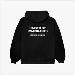 Raised By Immigrants Hoodie – Features Bold “raised By Immigrants” Quote Dreamer Pride Design Celebrates Hispanic And Hoodied Cotton Layer for Everyone