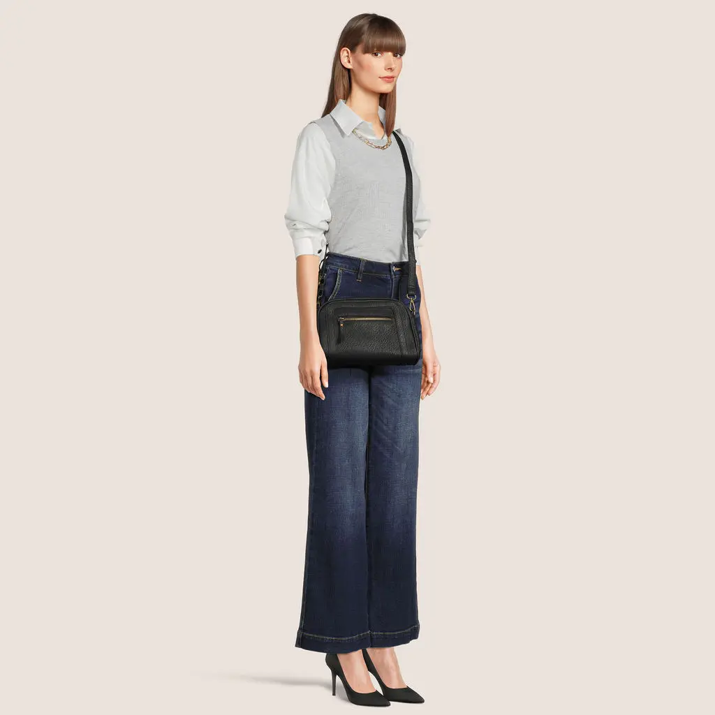 Ampere Creations Aime Classic Vegan Leather Crossbody with adjustable and removable straps