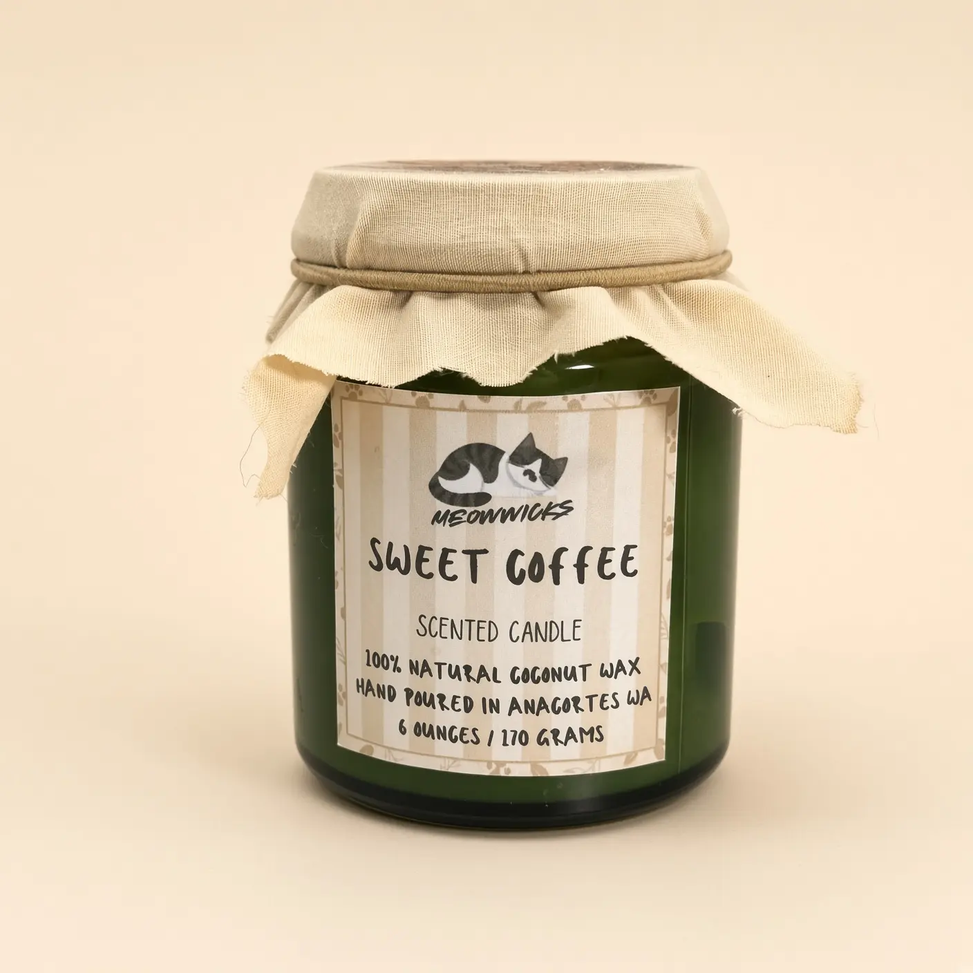 Sweet Coffee Candle | Hand Poured Coconut Wax | Paraffin Free | Cozy Scented Candle