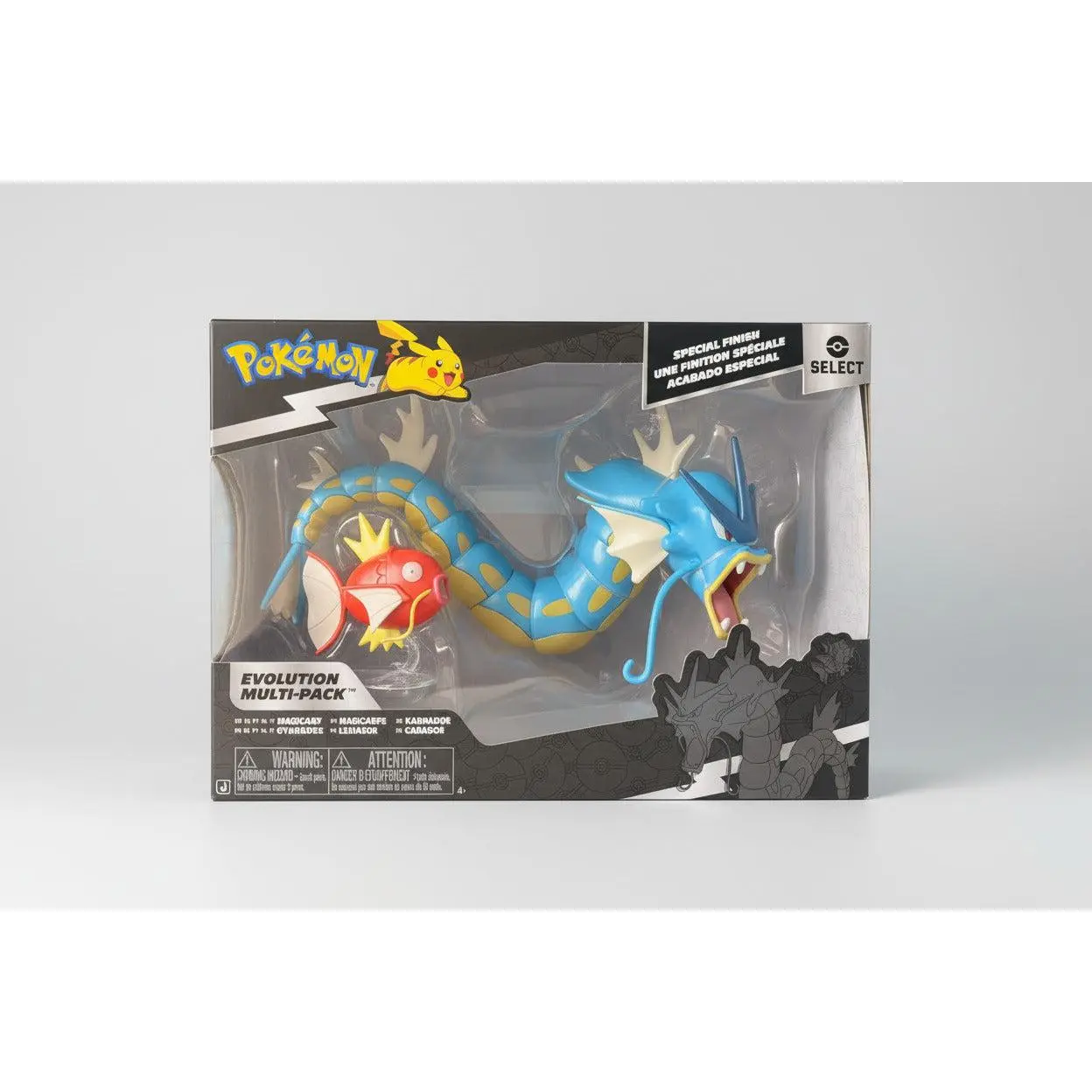 Pokemon Select Evolution Pack - Features 2-Inch Magikarp and 12-Inch Gyarados Battle Figures with Exclusive Finish