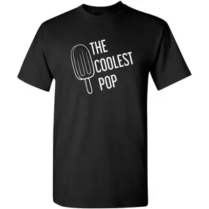 100% CottonThe Coolest Pop for Dad Funny Tee | Mens Graphic Tees Playful Humor | Clever Statement Sarcastic T Shirts Casual Style