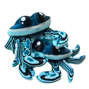 Blue Crab - Articulated 3d Print, Ocean Decoration , Ocean Creature , Ocean lover gift Collectible Figurines Ornaments