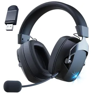 Wireless Gaming Headset – 3-in-1 Bluetooth, USB & 3.5mm with Noise-Cancelling Mic