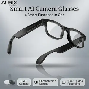 Al Smart Glasses with 8MP CameraVideo Recording 100+ LanguagesTranslation Sunglasses BluetoothCall Music Play Men Women 2025