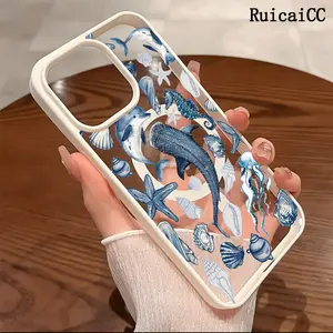 Premium Magnetic Phone Cases for iPhone11/12/13/14/15/16//17/Air/promax/Plus Ocean-themed dolphins, whale sharks y2k cased MagSafe Ready, Anti-Fall, Springtok and Ultra-Thin Design | Perfect for Everyday Use Protector Screen Protector Aesthetic Resistance