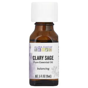 Aura Cacia Pure Essential Oil, Clary Sage, 0.5 fl oz (15 ml)