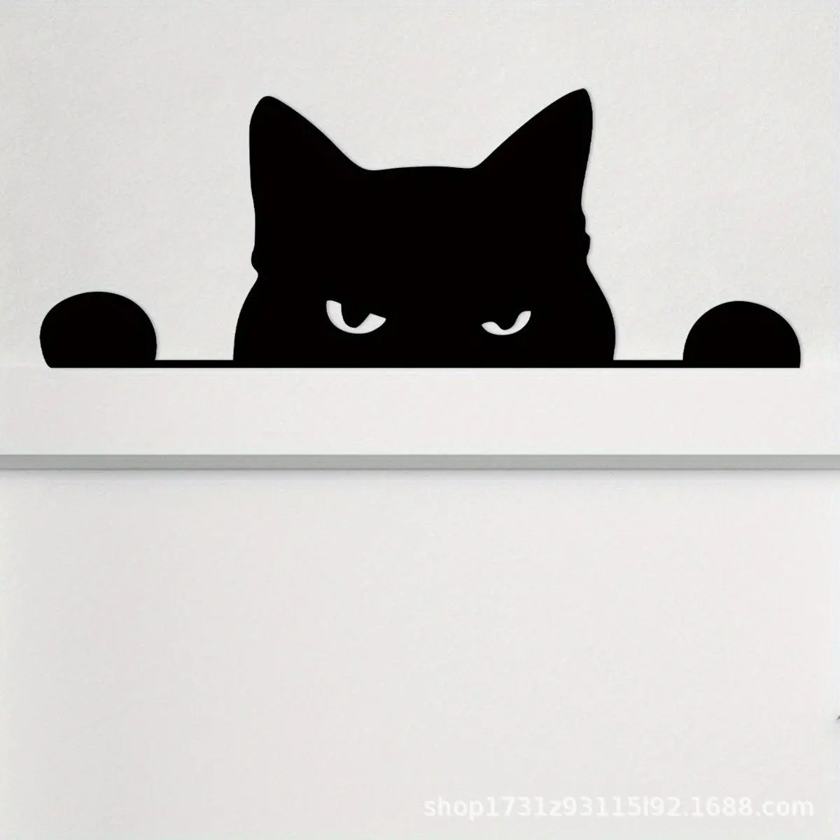 Cat Design Door Frame Decoration, Metal Cat Silhouette Hanging Decor, Home Decor Wall Art Decoration, Decoration Items for Bedroom, Hallway, Bathroom, Kitchen, Posters