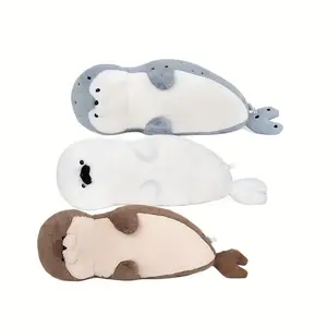 70Cm/27.56In Adorable Seal Plush Toy Soft Stuffed Animal Cute Ocean Creature Home Decor Birthday Halloween Christmas Easter Valentine'S Day Ideal Gifts for Kids