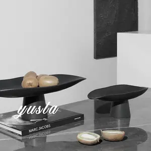 Cross-border entrance hall and restaurant fruit tray decorations, sales office living room coffee table dry fruit storage tray, home soft furnishings