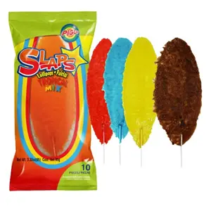 Pigui Slaps Cachetadas Foldable Lollipops - Pack of 10, Assorted Flavors - Candy, Sweet Snack - Bonbon