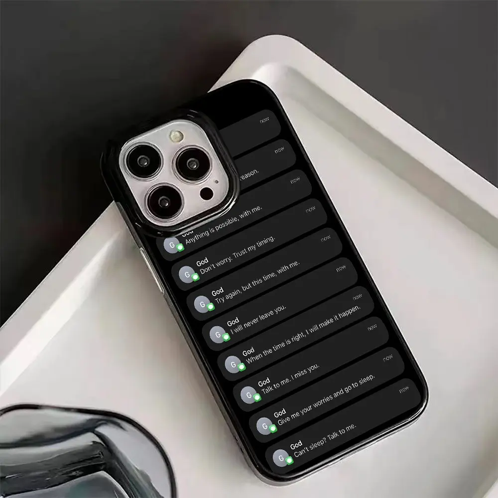 Faith Dialogue Themed TPU Full-Wrap Cellphone Case, High-Quality Protection Cover, Compatible with iPhone 17/16/15/14/13/11, Ideal Gift for Friends or Yourself, Phone Accessories Casing summerwins