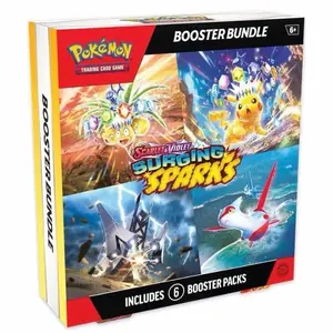 Surging Sparks Booster Bundle - Pokemon Trading Card Games Scarlet & Violet TCG Collectibles