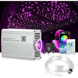 Starlight Headliner Kit - 500 count 0.03in 9.8ft Fiber Optic  Lights for  with 16W RGBW, Twinkle & Music Sync, APP/Remote Control for  Roof/Bedroom Ceiling