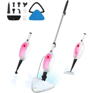 Steam Mop & Detachable Handheld Steamer 2-in-1 Design, 20s  Heat-Up, 16FT Power Cord, 10-in-1 Multi-Purpose Steam Cleaner for Hardwood Floors/Carpet/Tile/Grout/Window/Stove for Deep  Cleaning