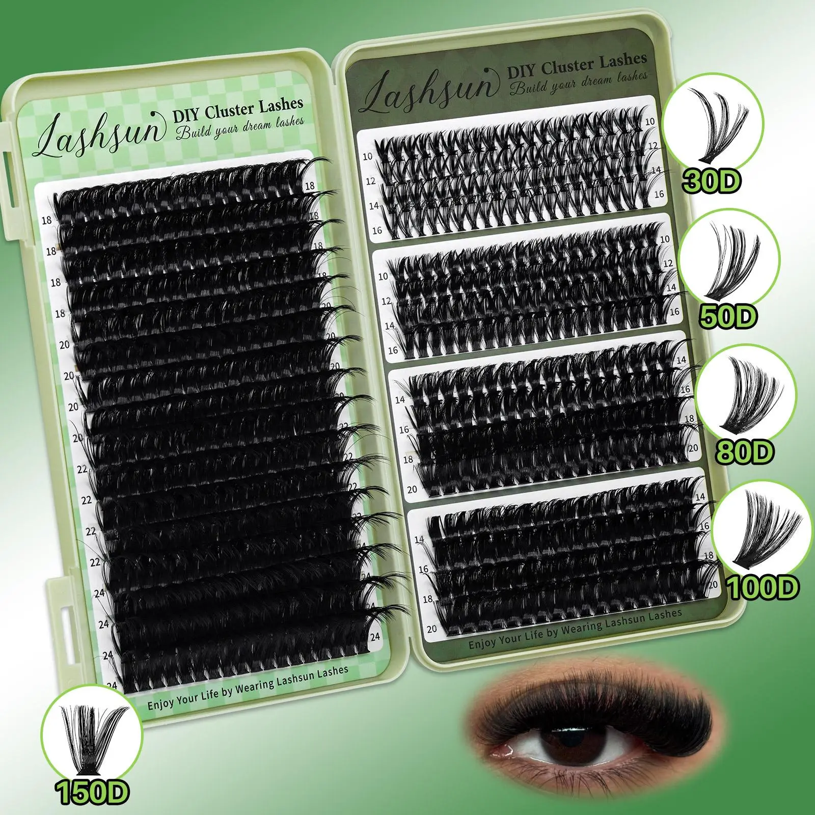 30D+50D+80D+100D+150D Only Lashes