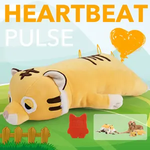 Pet cat puppy heartbeat plush toy. Dog heartbeat toys, behavioral aids, pet squeak chew toys, dog heartbeat plush toys, comfortable kitten play toys