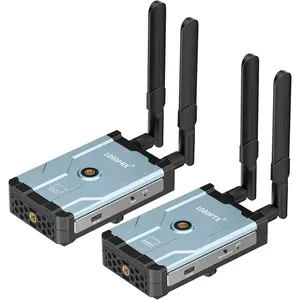 HDMI Transmitter and Receiver,500m(1640ft)  HDMI Extender with Loop Out, 5.8GHz 1080P for Streaming from DSLR,Laptop,,YouTube to TV/Projector, Up to 6 RXs (DT263W-C)