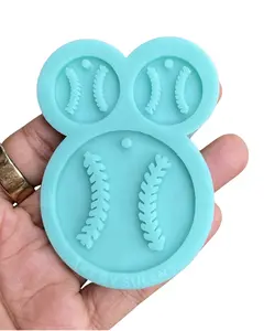 Baseball Mold /Sport Silicone Mold / Earrings & Kaychain Making