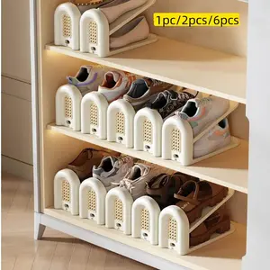 Retro Style Shoe Storage Rack, Adjustable Shelf Positions, Space-Saving Design, Suitable for Shoes of Different Heights